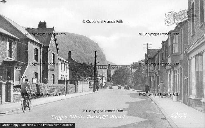 Photo of Taffs Well, Cardiff Road c.1955