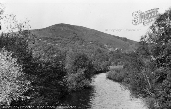 Photo of Taffs Well, River Taff And Garth Mountain c.1955