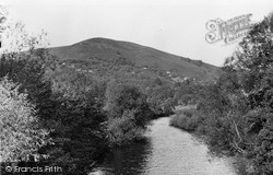 River Taff And Garth Mountain c.1955, Taffs Well