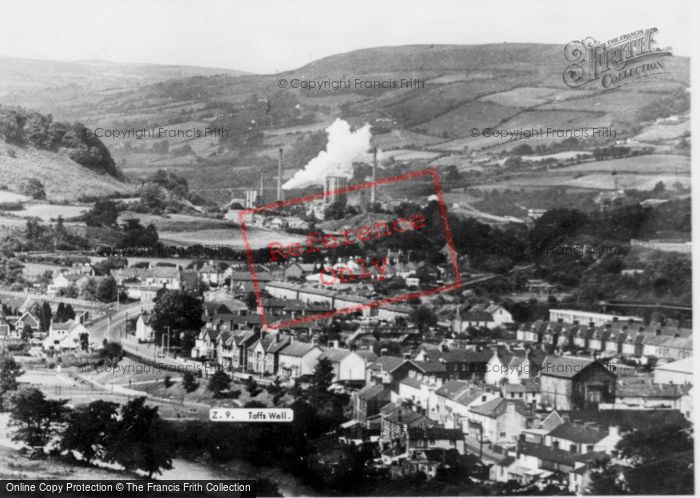 Photo of Taffs Well, Tyrhiw And Garth Works c.1960