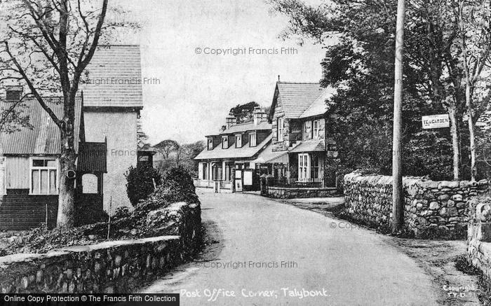 Photo of Tal Y Bont, Post Office Corner c.1935