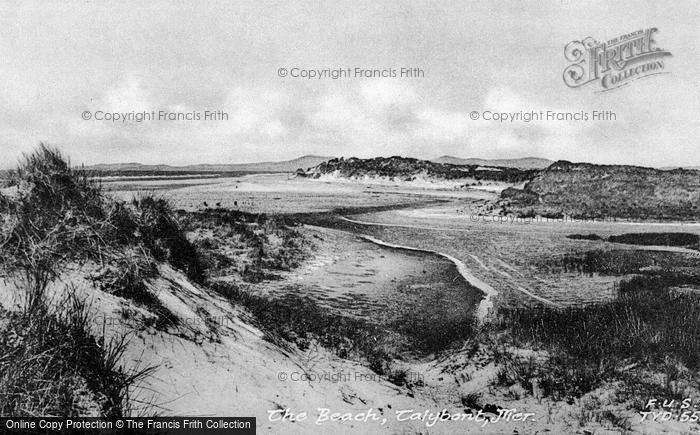 Photo of Tal Y Bont, The Beach c.1955