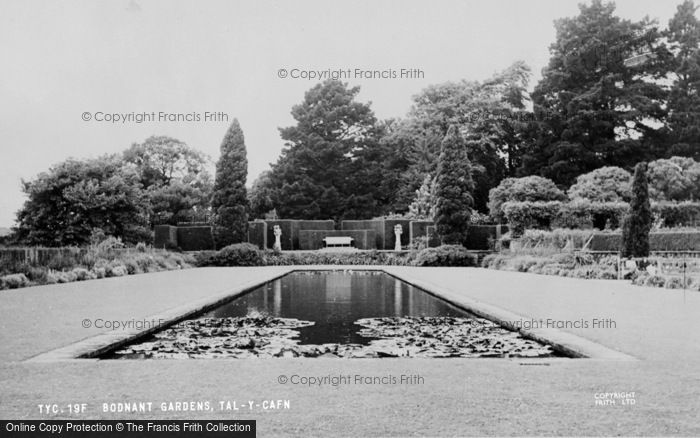 Photo of Tal Y Cafn, Bodnant Gardens c.1955