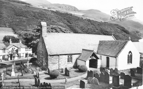 Photo of Tal Y Llyn, St Mary's Church And Pen Y Bont Hotel c.1960