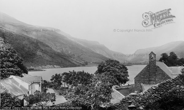 Photo of Tal Y Llyn, The Lake And St Mary's Church 1895