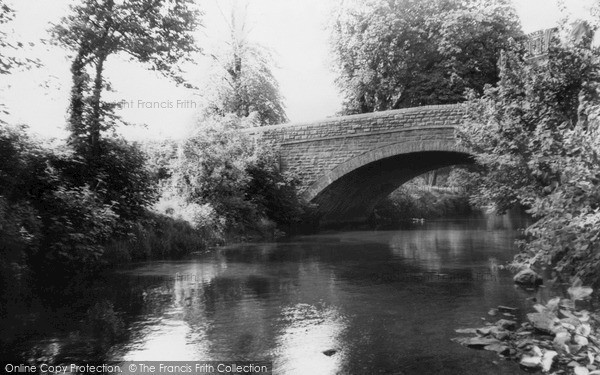 Photo of Talbot Green, River Ely And Bridge c.1955
