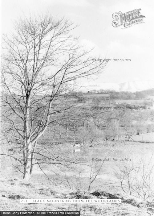 Photo of Talgarth, Black Mountains From The Woods c.1960
