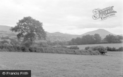 General View And Mynydd Troed 1955, Talgarth