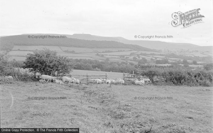 Photo of Talgarth, Park Wood And Black Mountains 1955