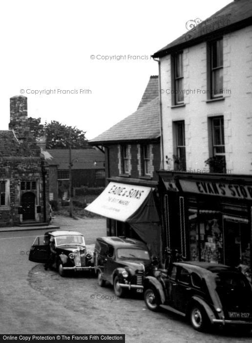 Photo of Talgarth, Shops On The Square 1955