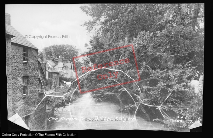 Photo of Talgarth, The Stream From Bridge c.1955