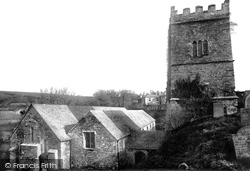 Talland, St Tallan Church 1888, Talland Bay