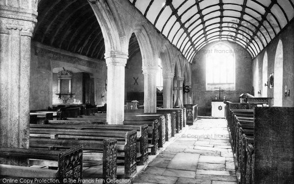 Photo of Talland, St Tallan Church, Interior 1888