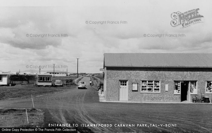 Photo of Talybont, Islawffordd Caravan Park Entrance c.1960