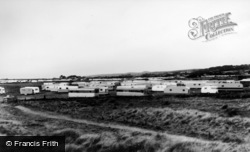 Talybont, Islawrffordd Caravan Park From The Sandhills c.1960, Tal-Y-Bont