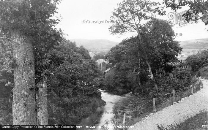 Photo of Talybont, Leri Mill And Pool c.1955
