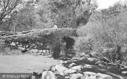 Talybont, River And Pont Fadoc c.1933, Tal-Y-Bont