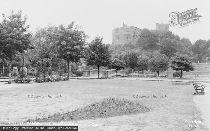 Photo of Tamworth, Pleasure Gardens And Castle c.1950