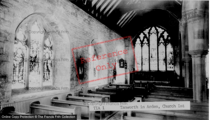 Photo of Tanworth In Arden, Church Interior c.1965