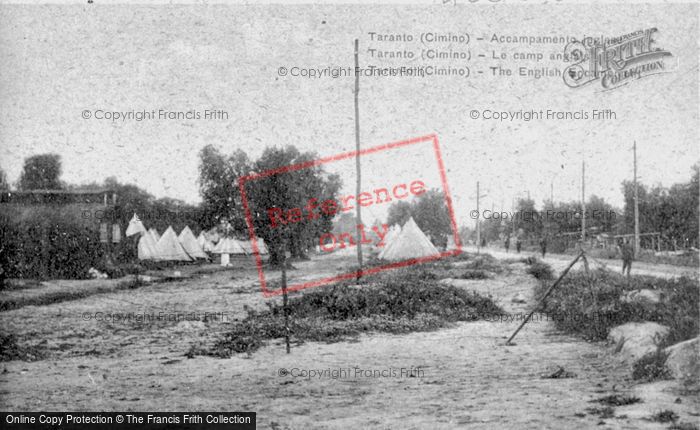 Photo of Taranto, The English Encampment c.1917