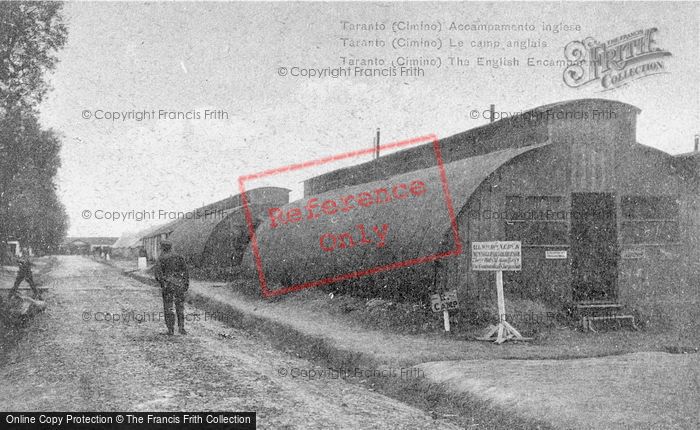 Photo of Taranto, The English Encampment c.1917