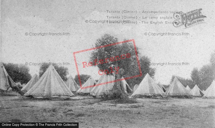 Photo of Taranto, The English Encampment c.1917