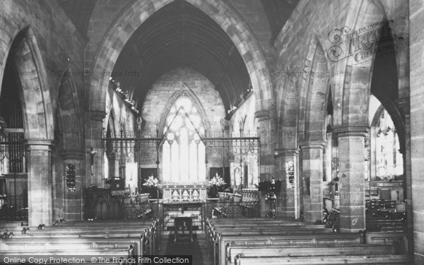 Photo of Tarporley, Parish Church Interior c.1965