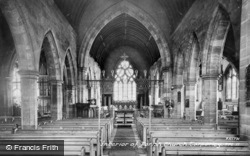 St Helen's Church, Interior c.1955, Tarporley
