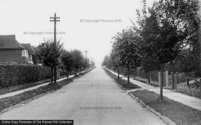 Photo of Tattenham Corner, Merland Rise c.1955