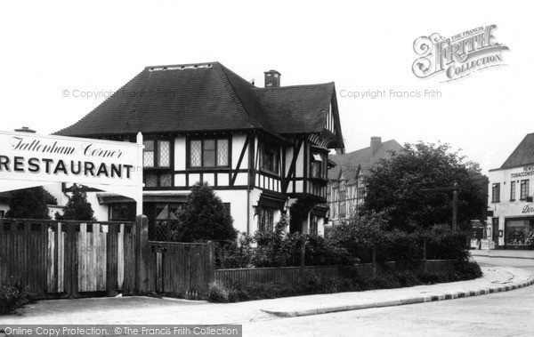 Photo of Tattenham Corner, The Restaurant c.1955