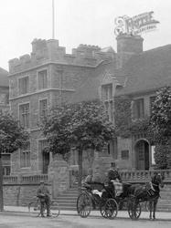 Carriage And Cyclist At Municipal Buildings 1912, Taunton