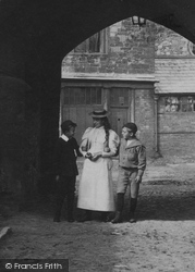Children, Entrance To The The Castle 1894, Taunton