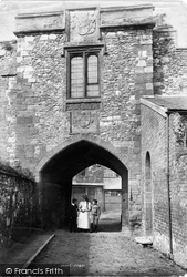 Entrance To The The Castle 1894, Taunton
