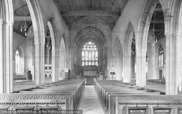 Photo of Taunton, St James Church Interior 1912