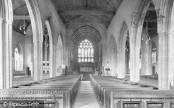 St James Church Interior 1912, Taunton