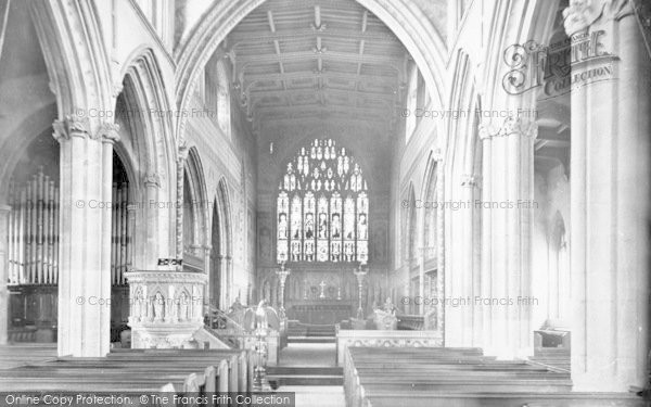 Photo of Taunton, St Mary's Church Interior 1888