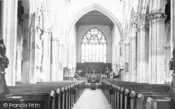 St Mary's Church Interior c.1960, Taunton