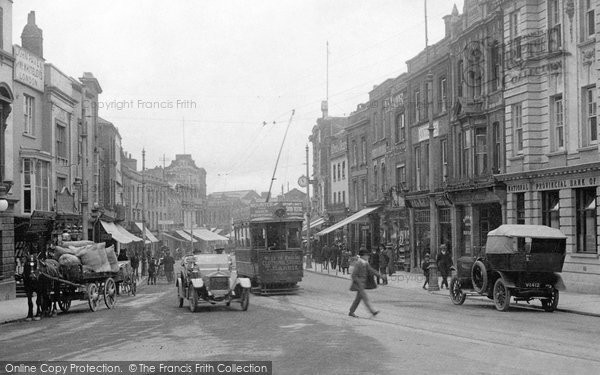 Photo of Taunton, Traffic In North Street 1912
