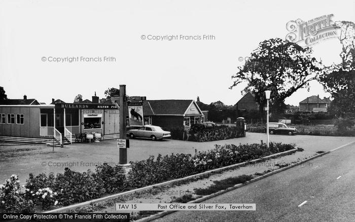 Photo of Taverham, Post Office And Silver Fox c.1960