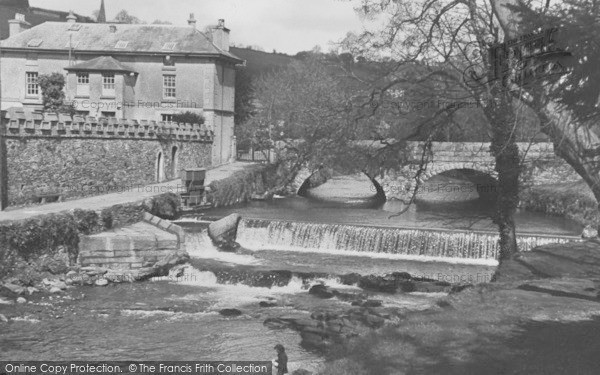 Photo of Tavistock, Abbey Bridge And Weir c.1955