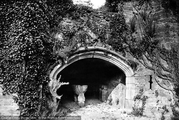 Photo of Tavistock, Betsy Grimbal's Tower Entrance And A Stone Coffin 1893