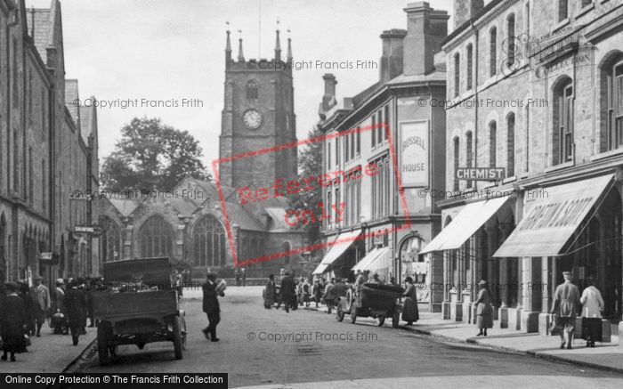 Photo of Tavistock, Church And Duke Street 1922