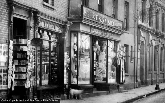 Photo of Tavistock, Clark's And F. S. Naish, West Street 1903