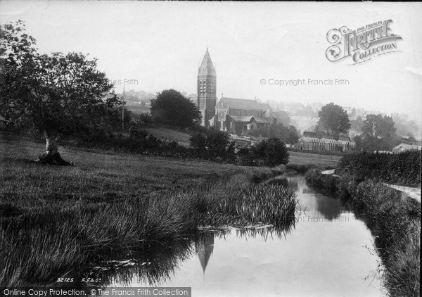 Photo of Tavistock, Fitzford Church From The Canal 1893