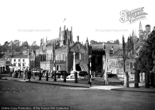 Photo of Tavistock, Guildhall Square c.1950