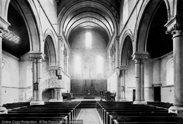 Photo of Tavistock, New Church Interior 1896