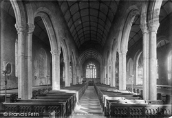 Parish Church Interior 1896, Tavistock