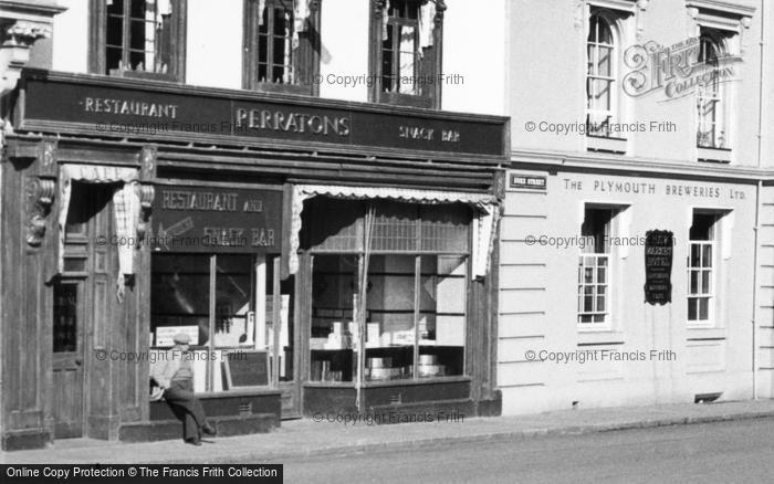 Photo of Tavistock, Perratons Restaurant, Duke Street c.1955