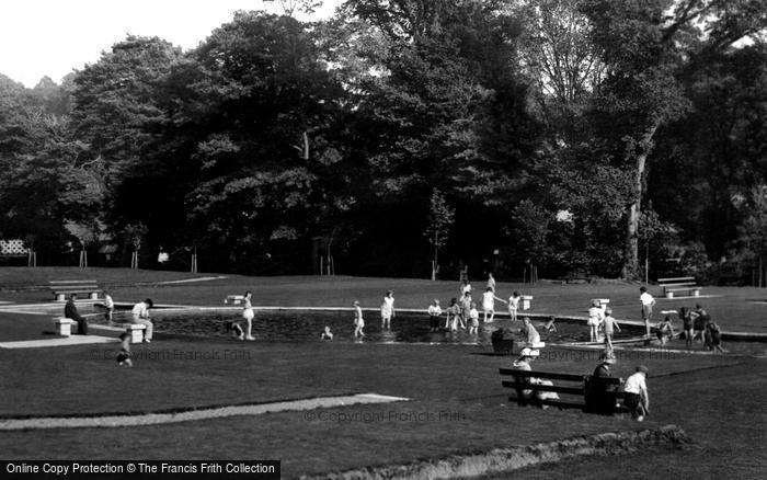 Photo of Tavistock, Pleasure Grounds Paddling Pool 1934