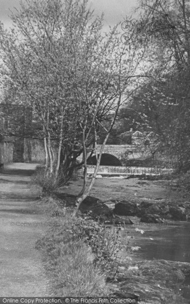 Photo of Tavistock, River Tavy And Weir c.1955